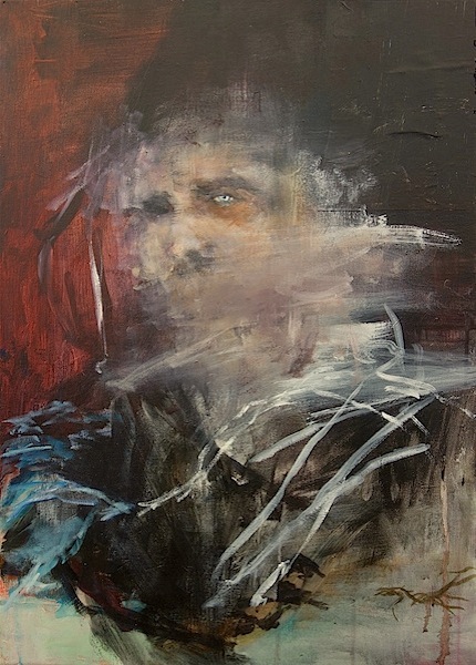 Alexander König: Halbes Sehen, 2014
Acryl und Öl auf Leinwand, 70 x 50 cm

